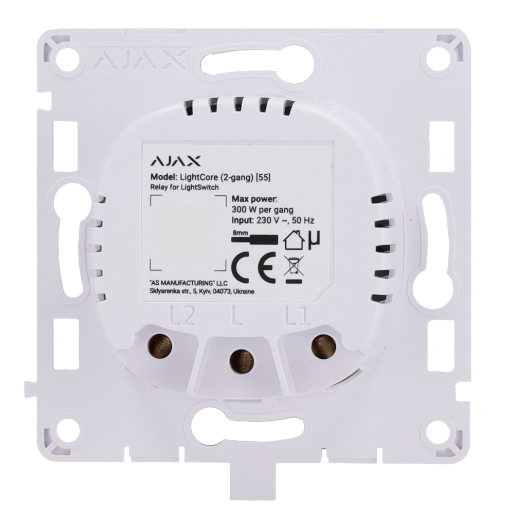 RELE PARA INTERRUPTOR DE LUZ DUPLA INTELIGENTE AJAX