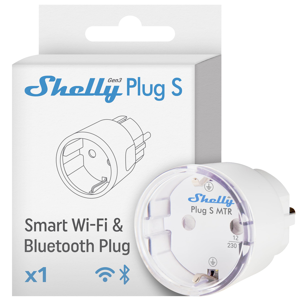 SHELLY Plug S MTR GEN3 - SOCKET INTELIGENTE MAX 12A (2500w)