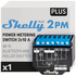 SHELLY PLUS 2PM (2 CH - 10A /CH MAX 16A) INTERRUPTOR INTEL. WIFI, BLUETOOTH