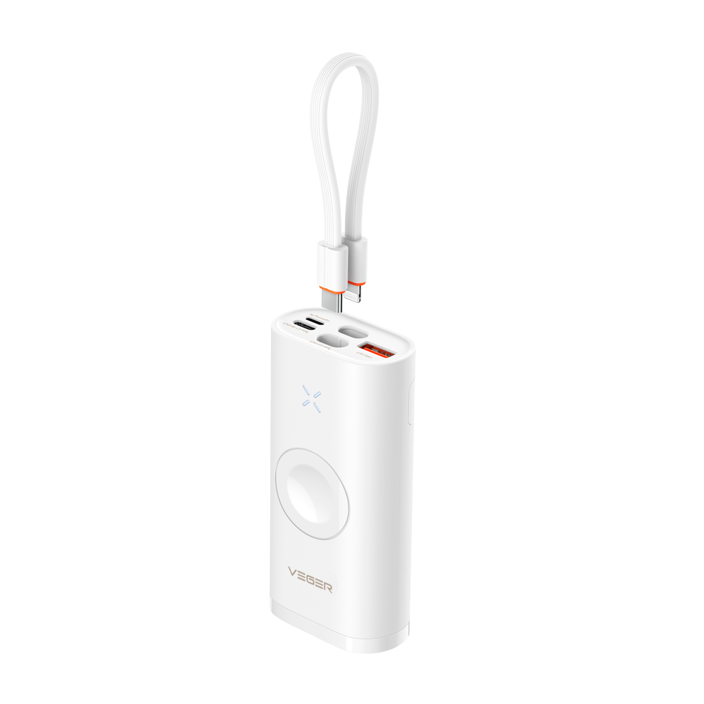 VEGER MINI POWER BANK MAGNETICO SEM FIOS 10.000MAH