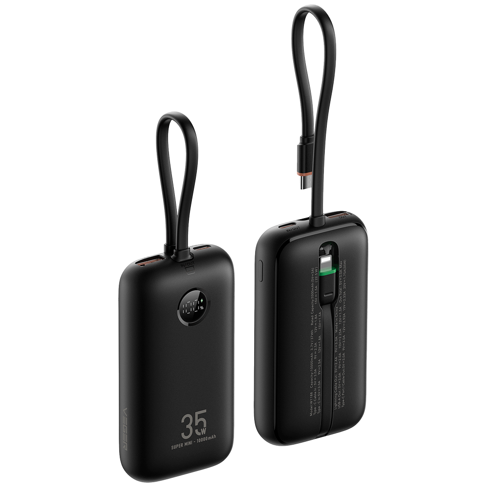 VEGER POWER BANK COM ECRA LCD 10.000MAH