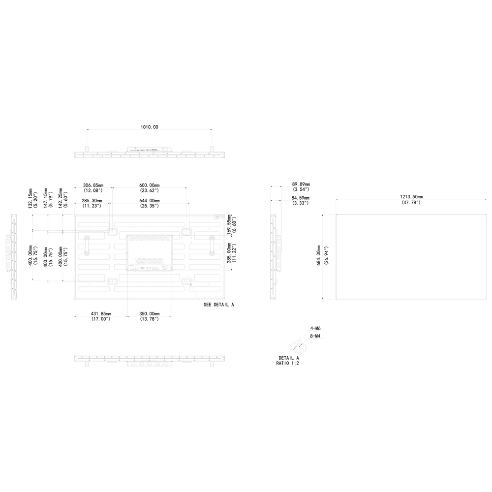 MONITOR DE VIDEOWALL UNIVIEW 55