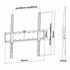 SUPORTE DE PAREDE ATÉ 40KG 400x400mm DIST. A PAREDE 27mm 32" a 55"POLEGADAS