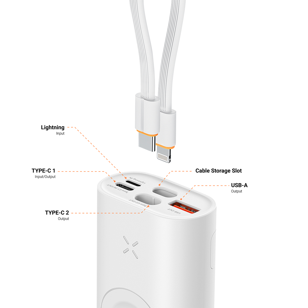 VEGER MINI POWER BANK MAGNETICO SEM FIOS 10.000MAH