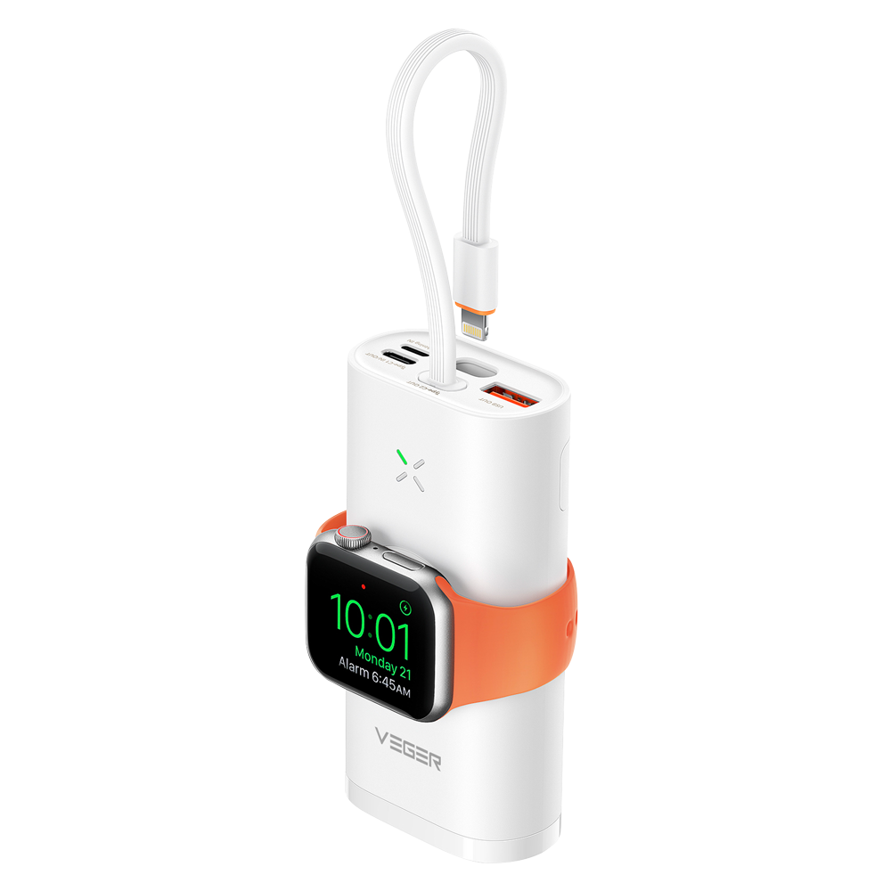 VEGER MINI POWER BANK MAGNETICO SEM FIOS 10.000MAH