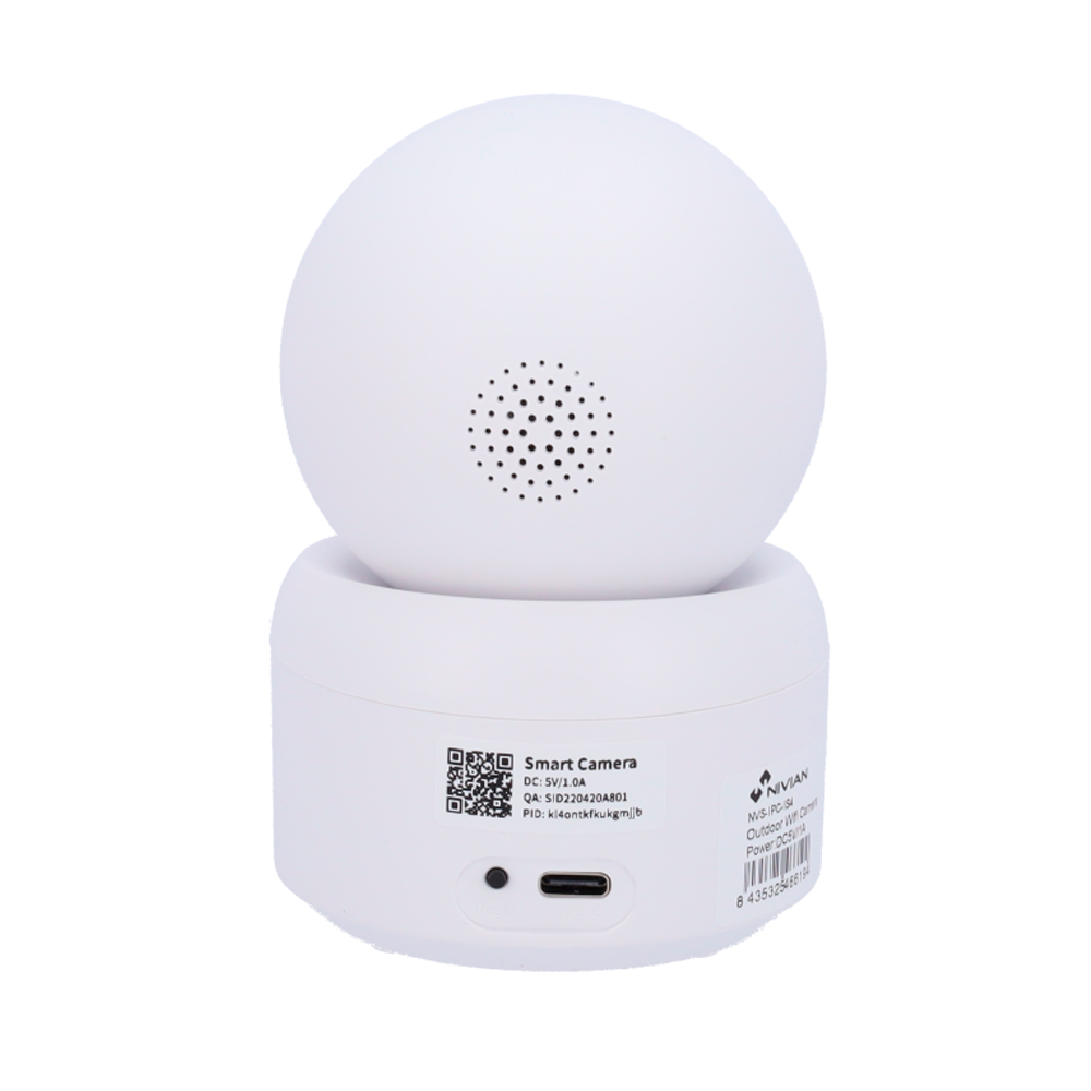 CAMARA DE INTERIOR NIVIAN 2K WIFI MICRO SD ATE 128 Gb