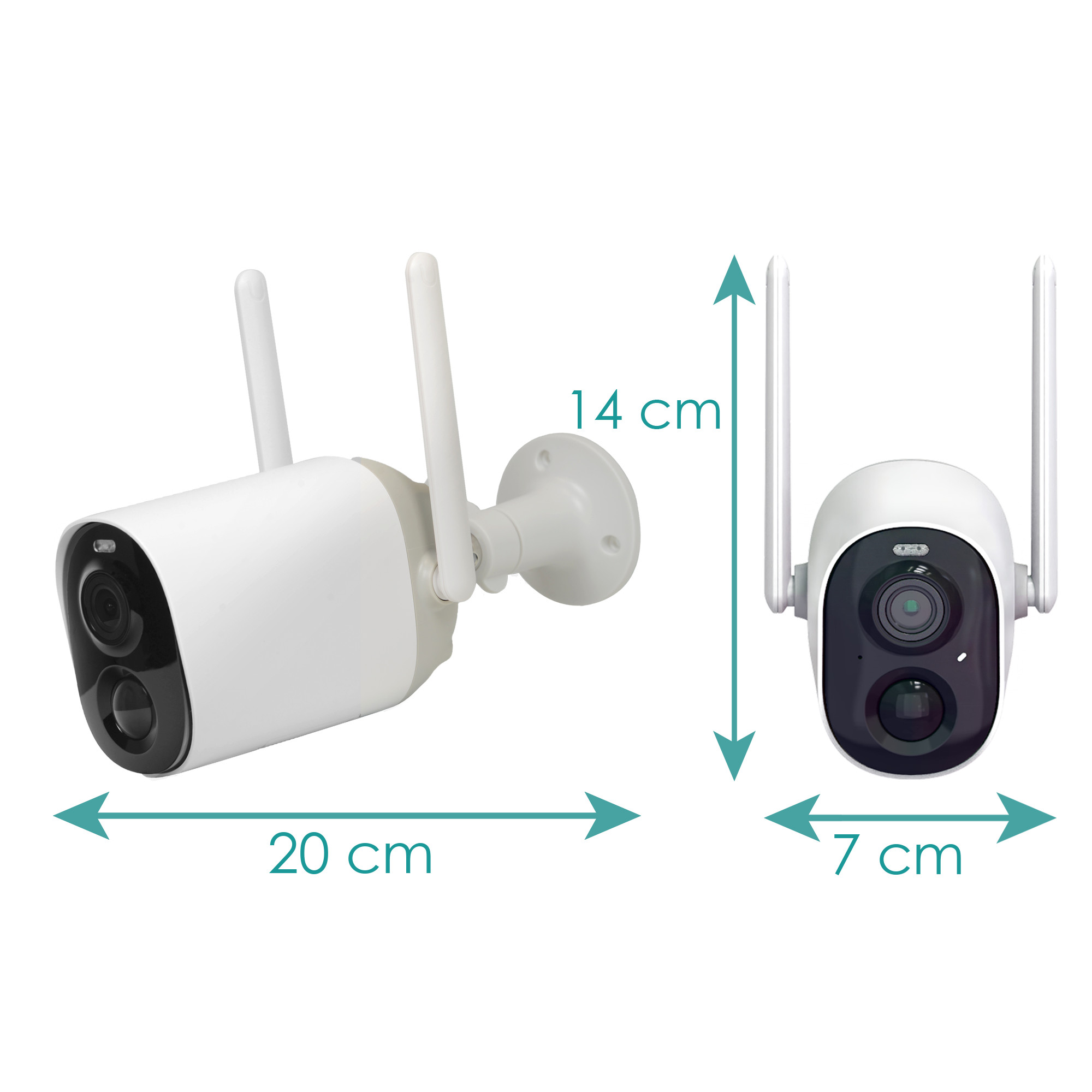 VICOHOME CAMARA IP 3MPX 3.3MM IR 7M WIFI BATERY 8000 mAh PIR AUDIO SD IP65