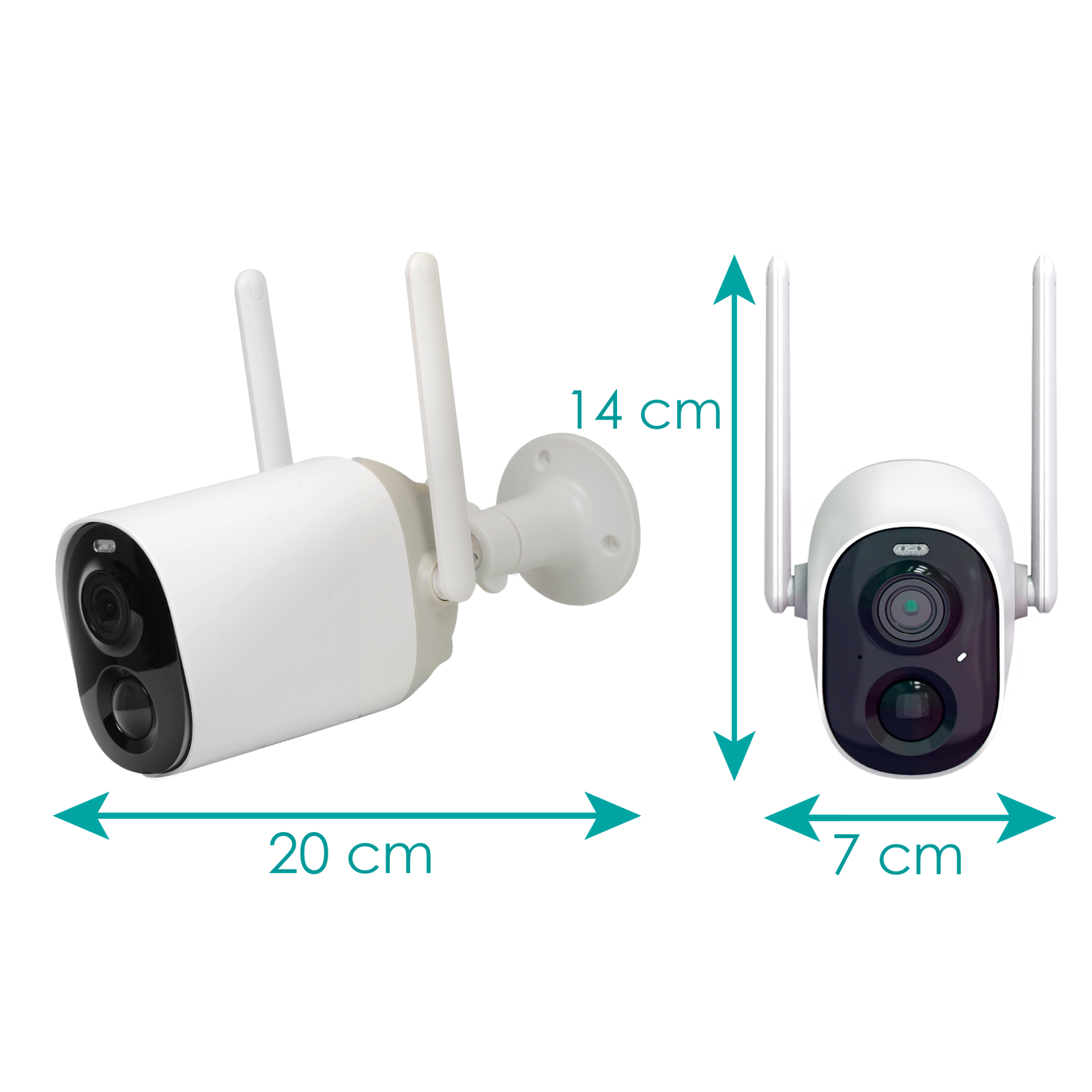 VICOHOME CAMARA IP 3MPX 3.3MM IR 7M WIFI BATERY 8000 mAh PIR AUDIO SD IP65