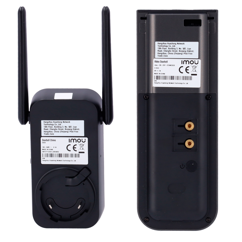 VIDEOPORTEIRO IMOU WIFI 3MP 2.3MM IR 5M AUDIO BI/CAMPAINHA
