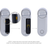 FECHADURA YALE  COM CHAVEIRO INTELIGENTE BLUETOOTH E WIFI (PRATEADO)